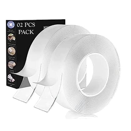 viva smart Double Side Heavy Duty Tape for hanging applications (Photo frames, Key Holders, Car Interiors, Extension Boards, Wall decoration(Pack of 2)