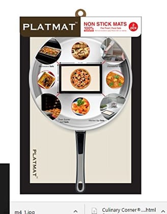 Viva Platmat Non-Stick Silicone Baking Mat Set Of (241X28Cm) Fire Proof And Food Safe