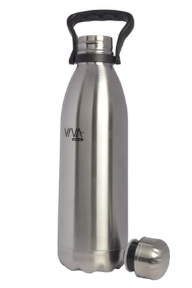 Viva smart's Smart Thermal Steel Water Bottle 1.5L Silver (for School, Office, Gym etc)