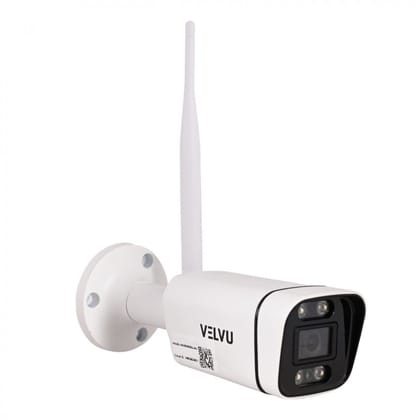 VELVU 3MP 4G Sim Bullet Camera for Home, Shop, Office, Bus, Farm| All 4G Sim Card Supported | Metal Body | Built in Mic and Speaker | Colour Night Vision | SD Card (Up to 128GB) ST-VB IP3002DL-4G