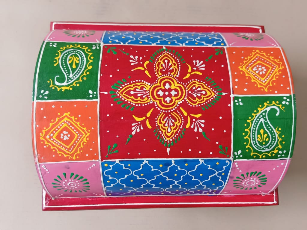 Wooden Brass Hut Shaped Multipurpose Decorative Box | jewellery store Showpiece Box