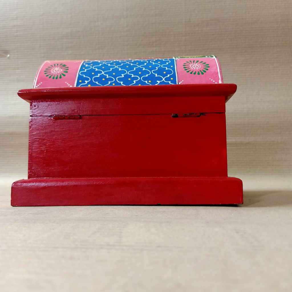 Wooden Brass Hut Shaped Multipurpose Decorative Box | jewellery store Showpiece Box