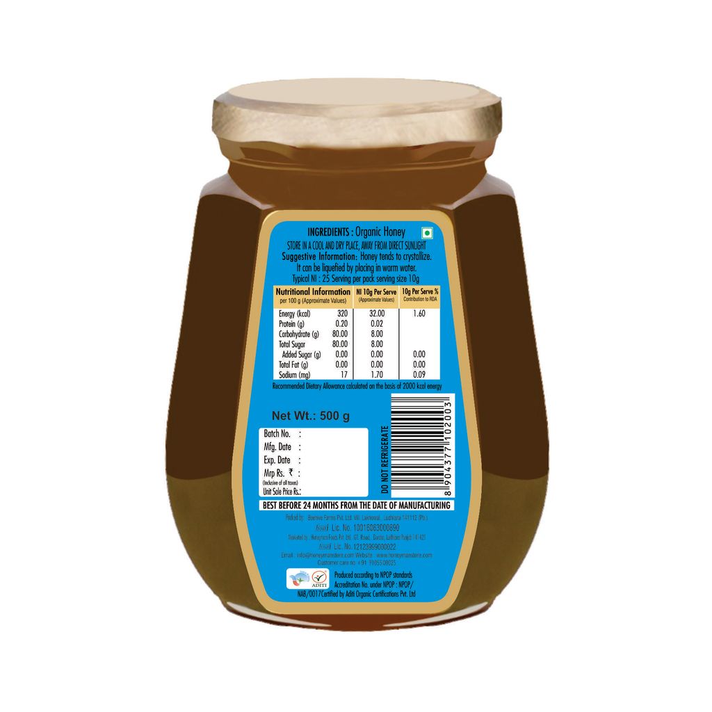 Honeyman Acacia Organic Honey