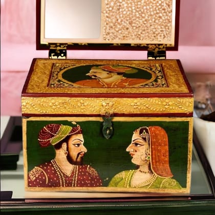 Wood Traditional Style Painting (Maharaja Painting ) Antique Jewellery Collection Box,Storage Box