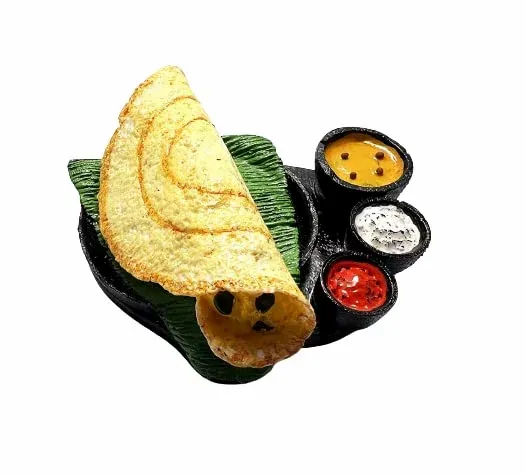 Masala Dosa 3D Miniature Food Fridge Magnet