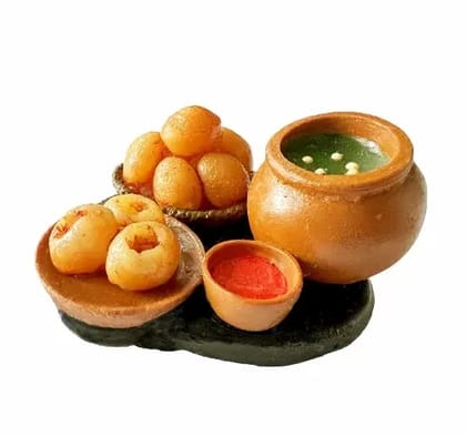 Pani Puri Miniature Food Fridge Magnet