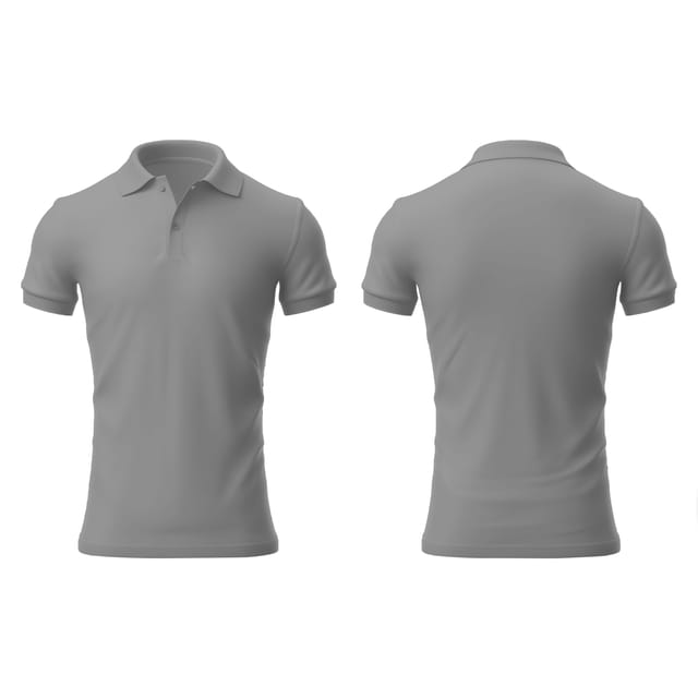 Gray t shirt front and back hot sale