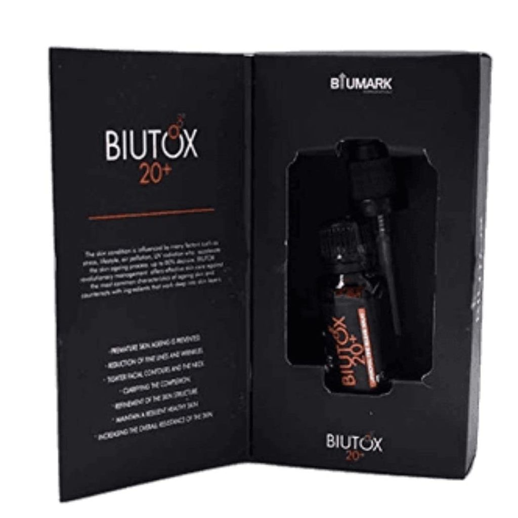 BIUTOX 20 Vitamin C Serum for Moisturising Skin, lightening & brightening effect | Reduces fine lines, wrinkles, age spots | Serum for Young Glowing Skin | Vita c Enriched Serum for Face - 20 ml