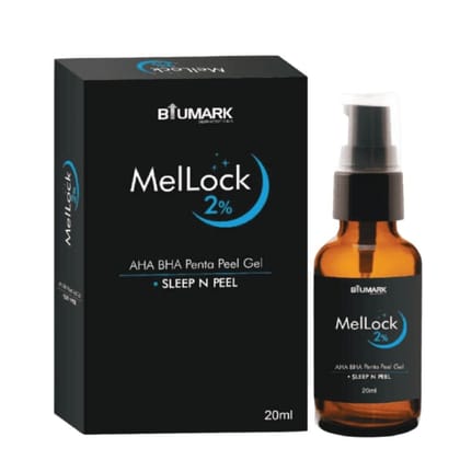 MelLock AHA +BHA + Serum | Fast Acting Vita C Face Serum | Anti Melasma Gel | Sleep Peel | Night Care Routine For Brighten Skin| Peeling Solution for Glowing Skin - 20 ml