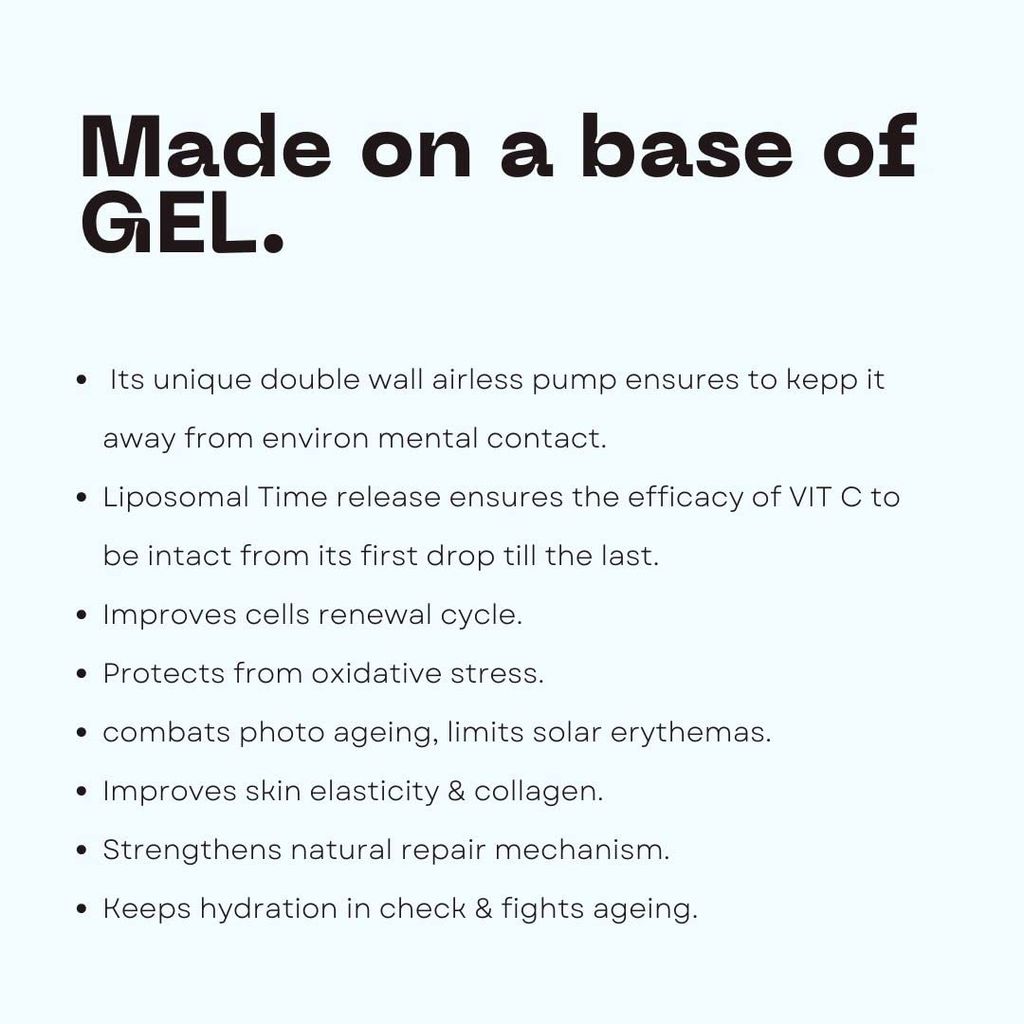 BIUTOX 25 Vitamin C Serum for Moisturising Skin, lightening & brightening effect | Serum for prevent Fine lines and Wriknkle | Serum for Reduce Sign of Ageing | Ultra Glow Serum - 15 ml