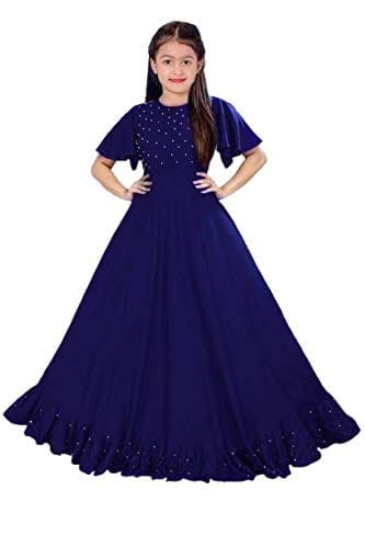 Lace Flower Girl Dresses Light Blue Ball Gown Long Sleeve