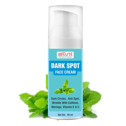 BECUTE Professional Dark Spot Face Cream with Moringa for Dark Circles & Blemish Removal 50 mL