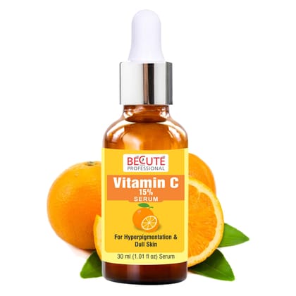 BECUTE Professional Vitamin C Face Serum for Natural Glowing Skin 30 mL