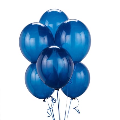 BLODLE 50 Pcs Blue Metallic Balloons, Blue Theme Metallic 50 Pcs Balloons For Party Theme Decoration, Celebration ( Pack of 50 Pcs)