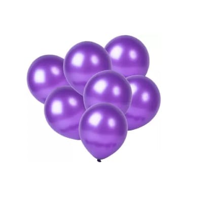 BLODLE 70 Pcs Purple Metallic Balloons, 70 Pcs Purple Theme Metallic Balloons For Party Theme Decoration, Celebration ( Pack of 70 Pcs)