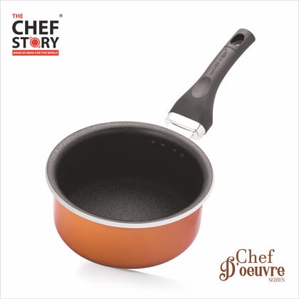 The Chef Story Chef D'oeuvre Series Sauce Pan With Glass Lid 20cm