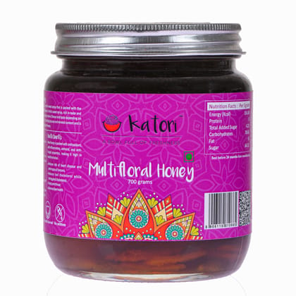 Katori Natural Multiflora Honey | Glass Bottle | 700gm