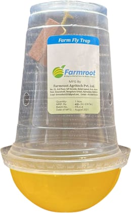 Farmroot Melon Fruit Fly Trapper (Fruit Fly Pheromone Trap) for a one-acre pack Glove