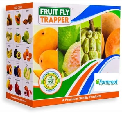 Farmroot Melon Fruit Fly Trapper (Fruit Fly Pheromone Trap) Complete for a one-acre