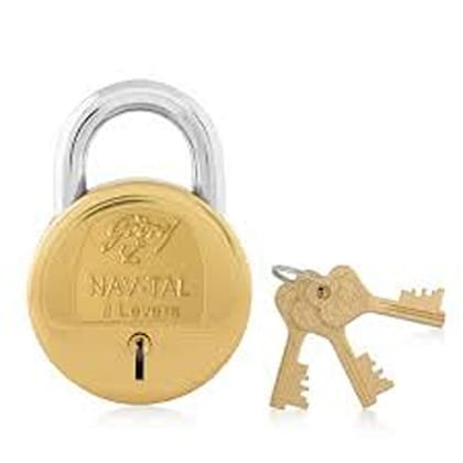Godrej Nav-Tal Levers Brass Padlock With Keys 1 pc