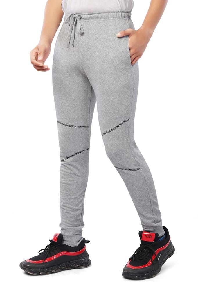 Njoy Boy's Pure Cotton Solid Jogger Track Pants with 2 Side Pocket| Tapered Slim Fit | Casual/Sports Wear Lowers/Trousers/Tracksuit (Colour: Black, Navy Blue, Grey)