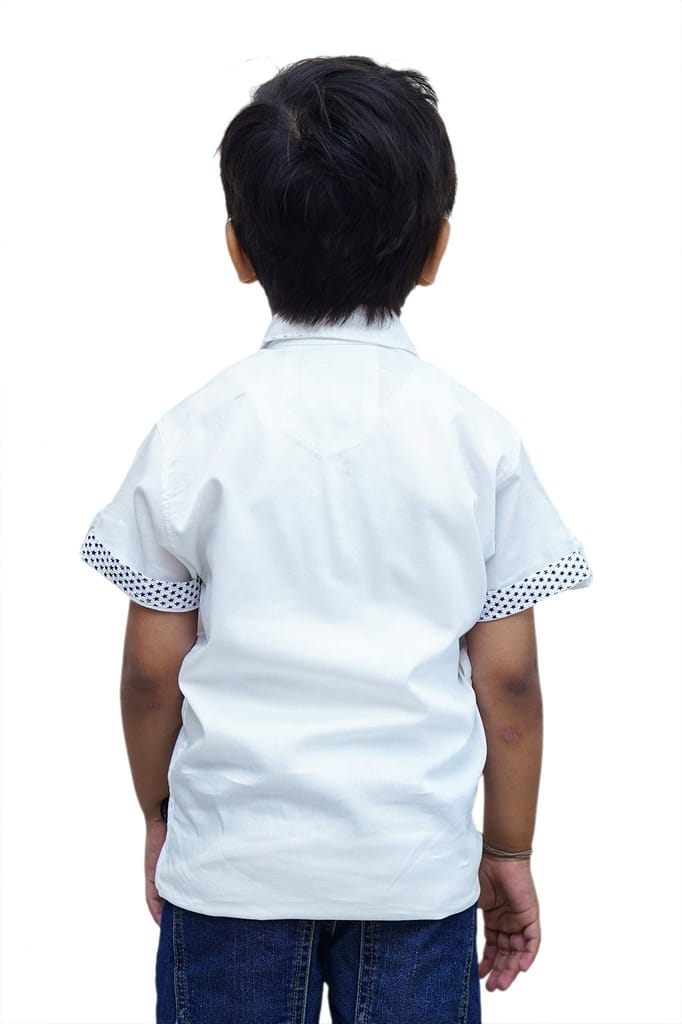 JAY & JOY Boy's Regular Fit Cotton Material Half Sleeve Shirt for 2 to 8 Year