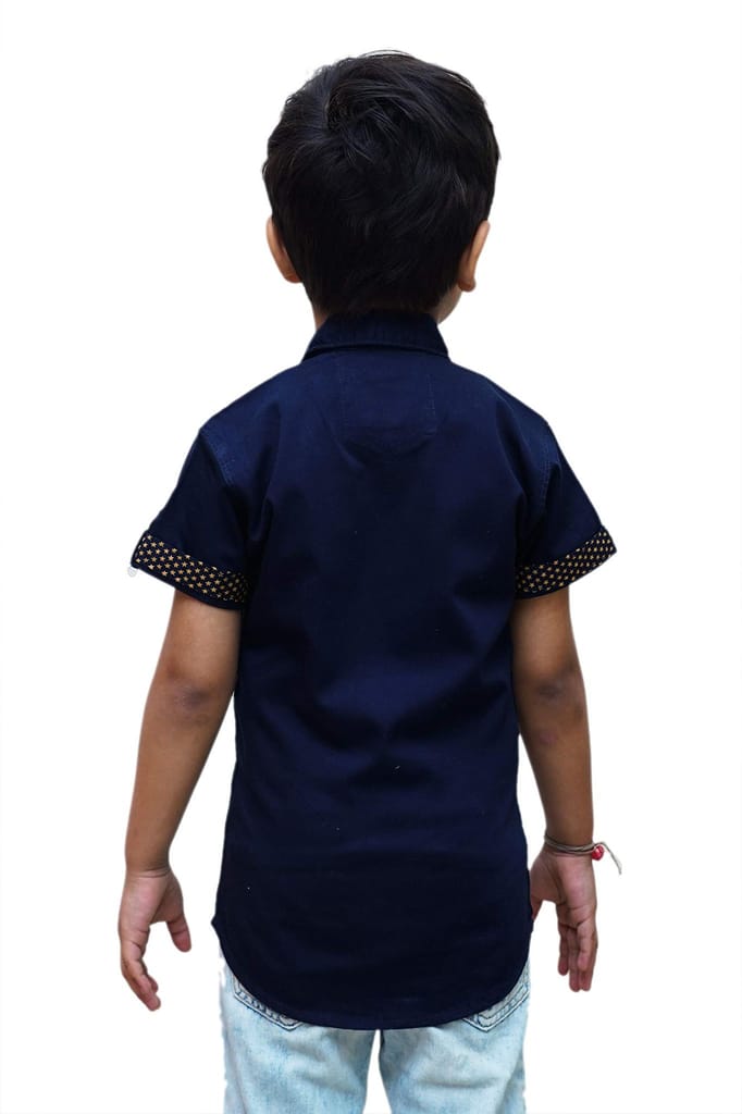 JAY & JOY Boy's Regular Fit Cotton Material Half Sleeve Shirt for 2 to 8 Year