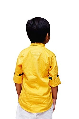 JAY & JOY Boy?s Cotton Full Sleeve Solid Regular Fit Shirt (Model No:2432_12 to 16 Year Age)