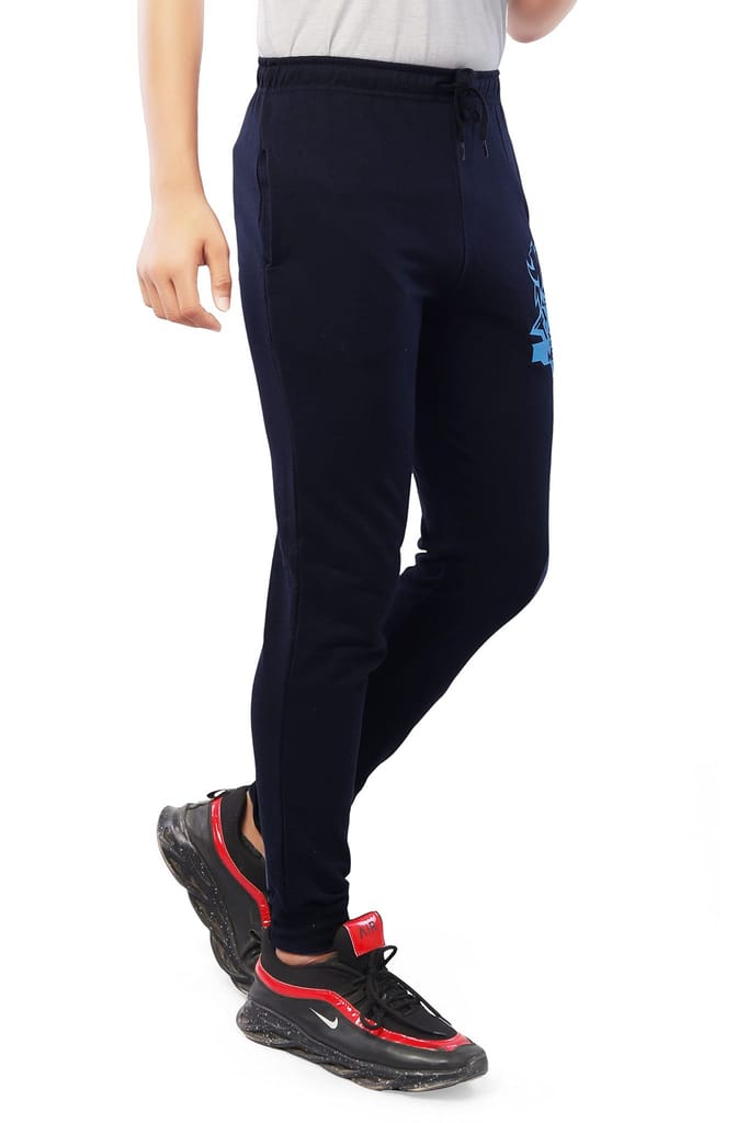 njoy Boy's Pure Cotton Jogger Track Pants with 2 Side Pocket| Tapered Slim Fit/Casual/Sports Wear Lowers/Trousers/Tracksuit