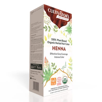 Cultivator's Organic Hair Colour - Henna Powder for Women and Men - Ammonia Free Henna Powder - Organic Henna Powder for Hair  - Natural Henna Without Chemical, (Henna) - 100g