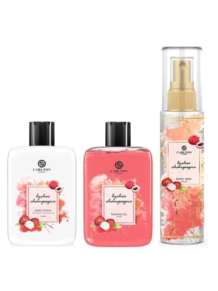 Carlton London Women Lychee Champagne Shower Gel 250ml and