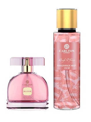 Carlton London Combo Women Blush Perfume 100ml + Blush & Tease Body Mist 250ml