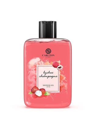 Carlton London Women Lychee Champagne Shower Gel (250ml) and Lychee Champagne Body lotion (250ml), Set of 2