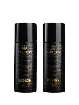 Carlton London Men Incense Deodorant Set of 2 - 150ml Each