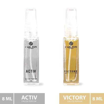 Carlton London Combo Men Activ and Victory Perfume- 8ml Each