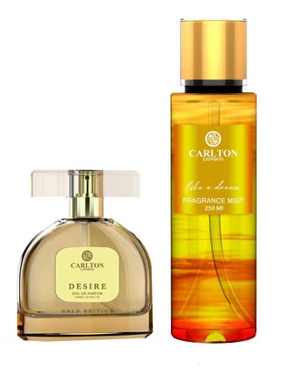 Carlton London Combo Women Desire Perfume 100ml + Like A Dream Body Mist 250ml