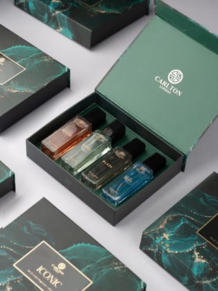 Carlton London Men ICONIC Gift Set of 4 EDP Perfume - 20ml each