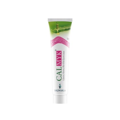 CALMYK Anti-Acne Cream rich with Calamine, Olive, Aloe, and Glycerine, Soothes Skin, Moisturises, Prevents Acne, Itching, Inflammation, 100ml Pack of 2