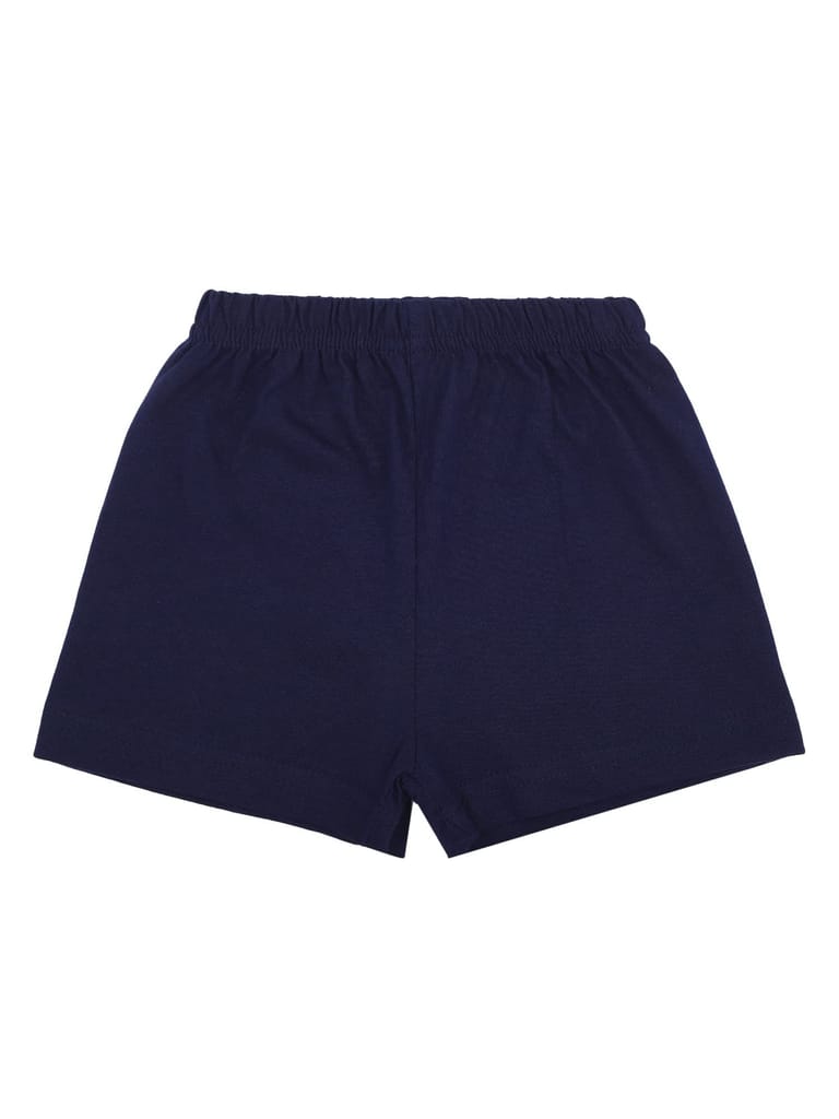 BODYCARE Girls SETS ROUND NECK HALF SLEEVES SOLID YELLOW, NAVY & PINK, FUCHSIA MULTICOLOUR PACK OF 2