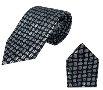 GREYKNOT premium tie and pocket square set for men | neck tie and pocket square combo |