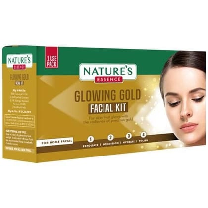 Natures Essence Gold Facial Kit, 20 g Each , PACK OF 2, Single use each kit.