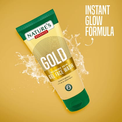 Nature's Essence Gold Glowing Skin Gel Face Wash, 65 ml Each,Pack Of 3
