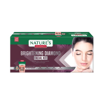 Nature's Essence Glowing Diamond Facial Kit 3 Use, Multiple, 5 count, 75 gm, Pack Of 1