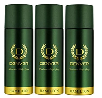 Denver Hamilton Deodorant (165ML Each) - Pack of 3 | Long Lasting Deodorant Spray