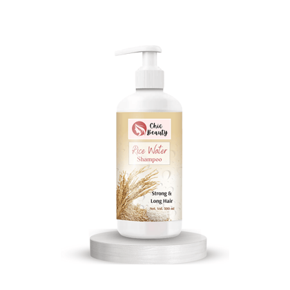 Chic Beauty Rice Water Shampoo 300ml Reduces Hair Fall & Promotes Healthy Hair Growth