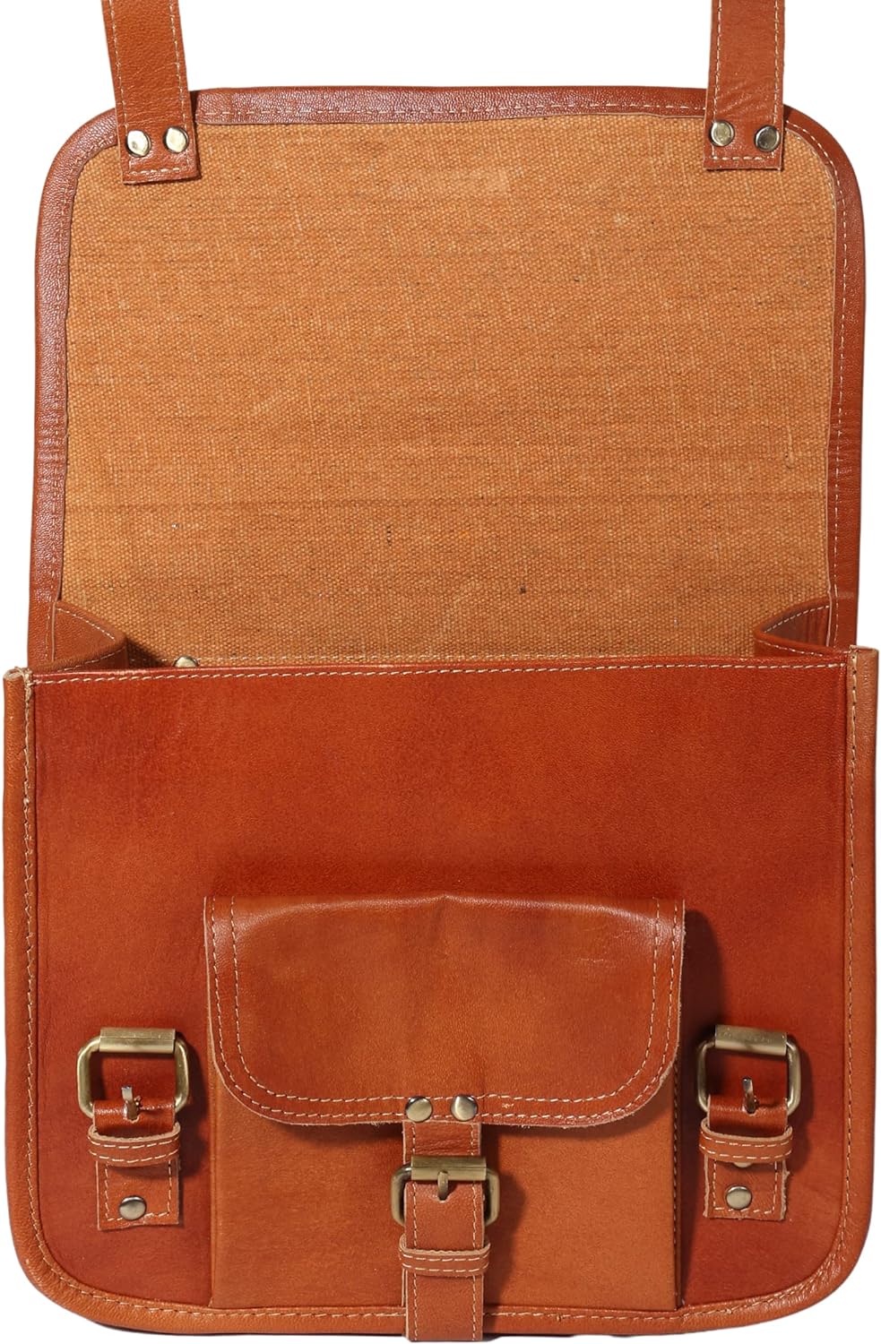 BROWN LEATHER MEN'S Small Side bag Vertical Courier Bag MESSENGER BAG –  imessengerbags