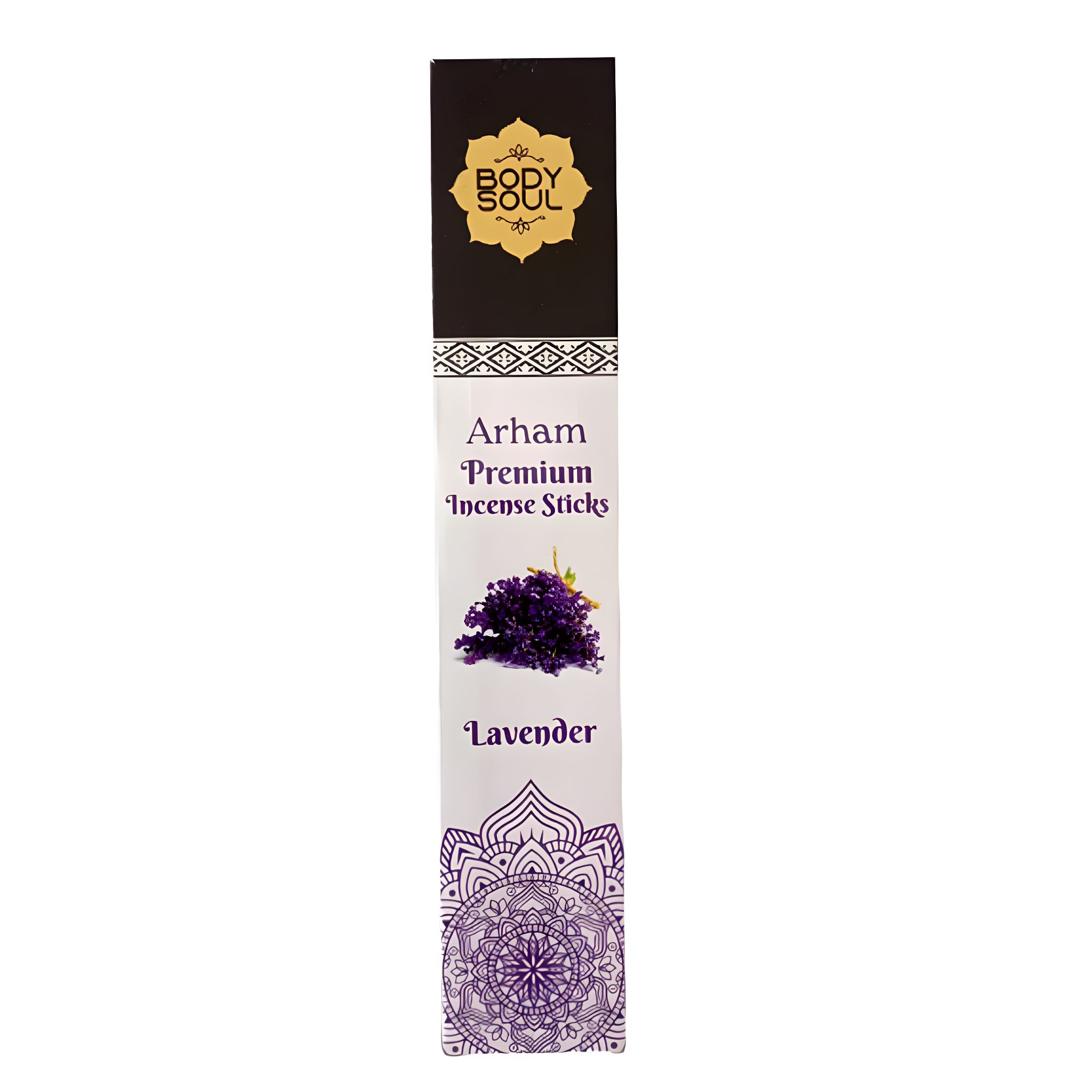 Bodysoul Lavender Premium Incense Sticks 20gm | Pack of 6 |Agarbatti for Puja| 100% Natural & Charcoal Free| Lavender Agarbatti| Aromatherapy Meditation Puja…