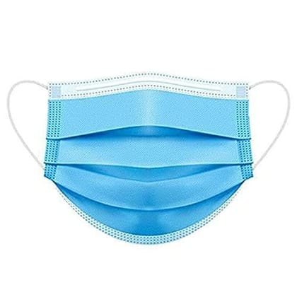 Elecsera SURGICAL-50 mask-002 Surgical Mask With Melt Blown Fabric Layer (Free Size, Pack of 50, 3 Ply)