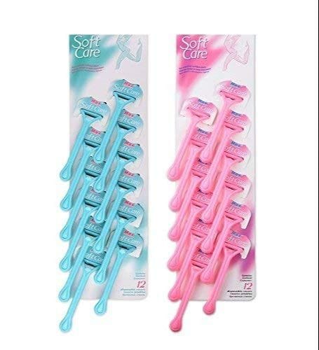 Elecsera Women Soft Care Razor Hair Removing (Pack of 12)