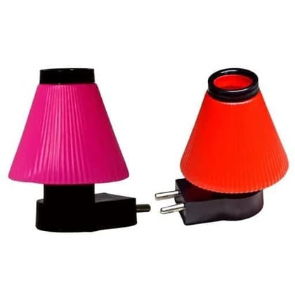Elecsera Led Night Umbrella Shape Hanging Lights Pack of 2 Night Lamp (6.5 cm, Multicolor)